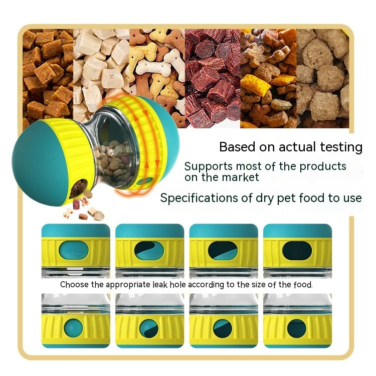 Interactive Food Dispensing Dog Toy – Tumbler Puzzle Feeder
