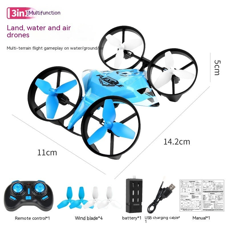 3-in-1 Multifunctional UAV – Land, Air, & Water Drone