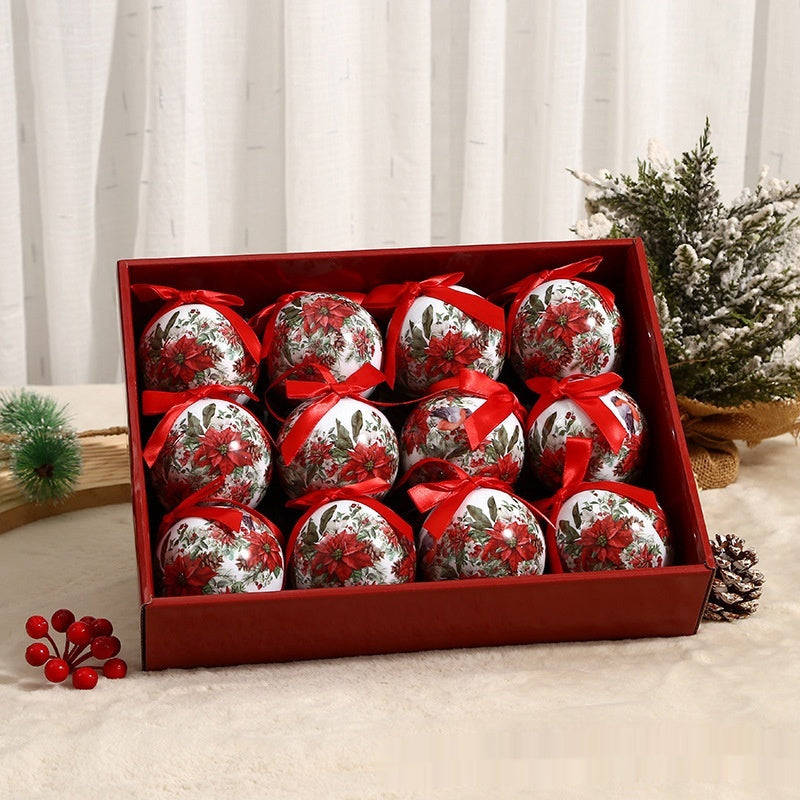 Exquisite Printed Christmas Tree Ornaments