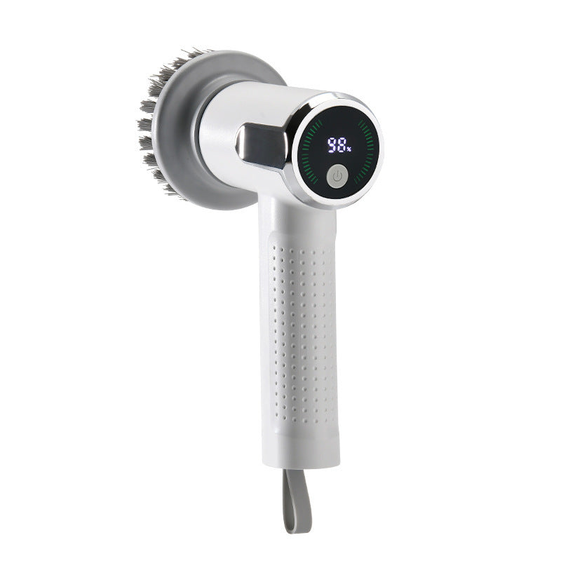 Smart Display Electric Cleaning Brush Kitchen Sink Waterproof Pot Brush Cleaning Tool