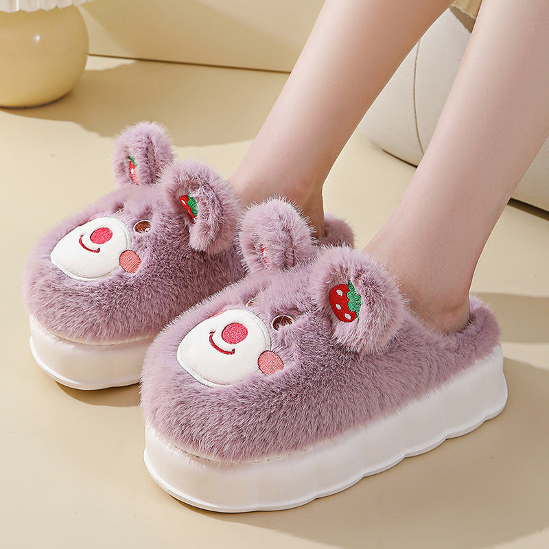 Cute Bear Fluffy Slippers
