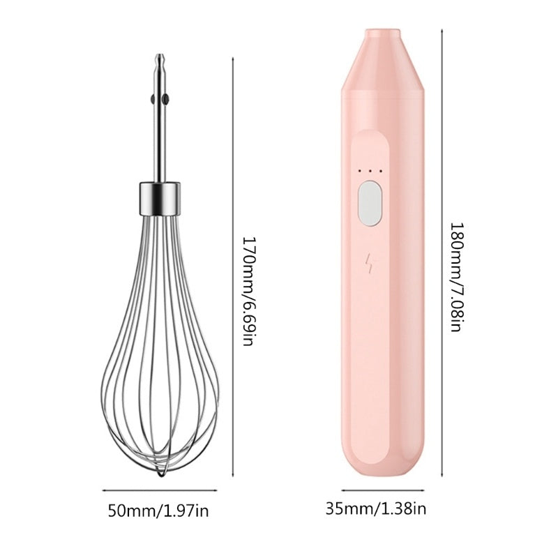 3-Speed Adjustable Electric Egg Beater & Milk Frother
