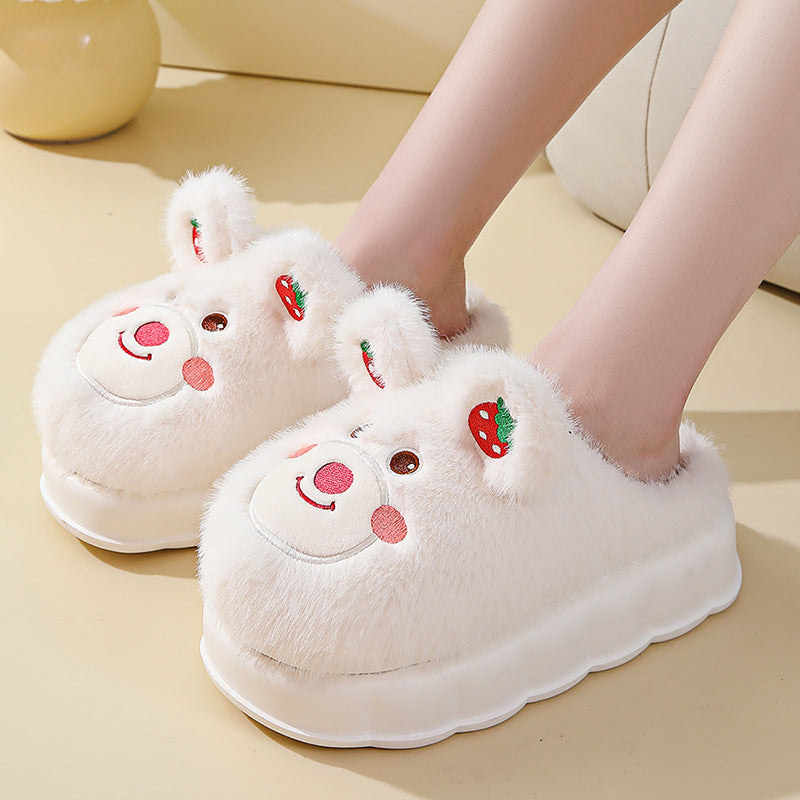Cute Bear Fluffy Slippers