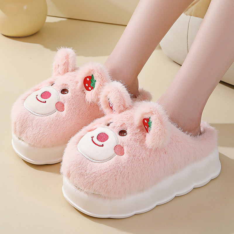 Cute Bear Fluffy Slippers