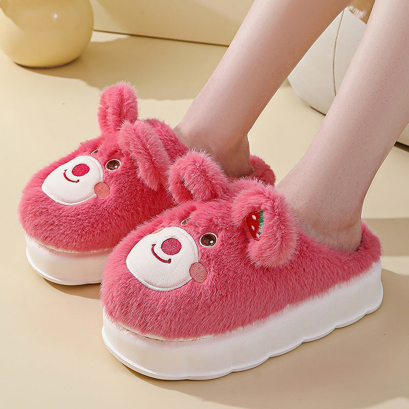 Cute Bear Fluffy Slippers