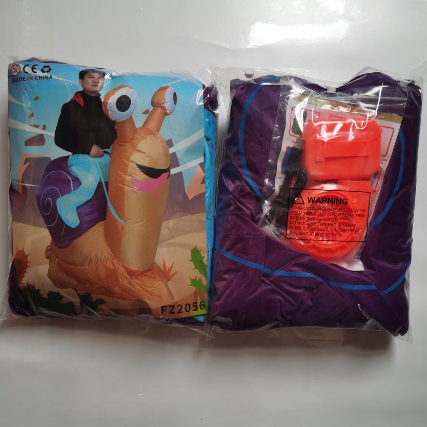 Halloween Inflatable Riding Snail Costume