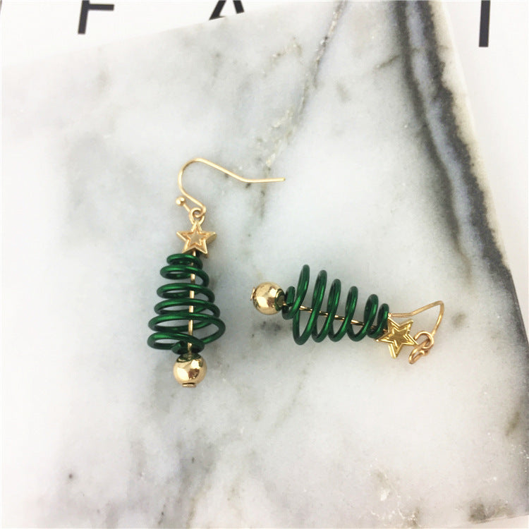 Christmas Tree Earrings Set