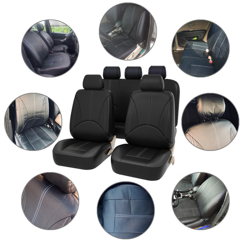 PU Leather Car Seat Cover – Universal Splicing Design for Comfort & Protection