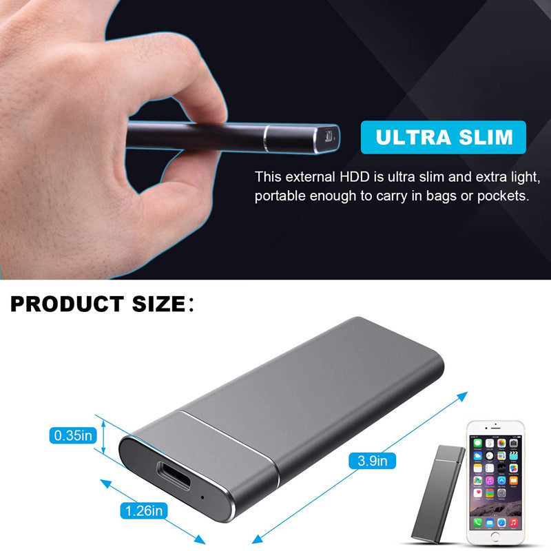 High-Speed 2TB Portable Solid State Drive – Compact and Reliable Storage Solution