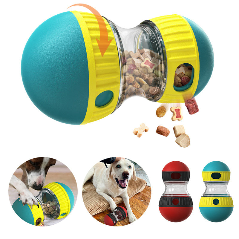 Interactive Food Dispensing Dog Toy – Tumbler Puzzle Feeder