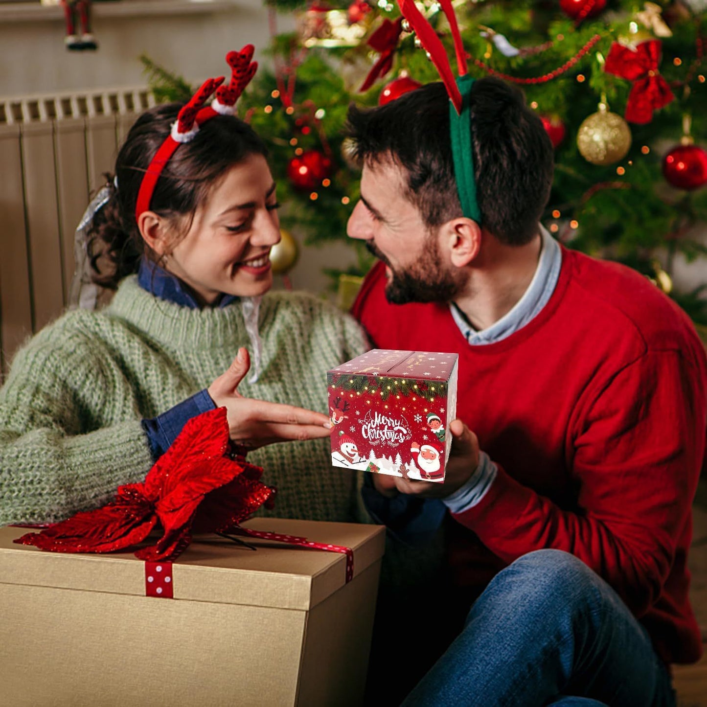 Festive Red Money Box – Christmas Party Gift