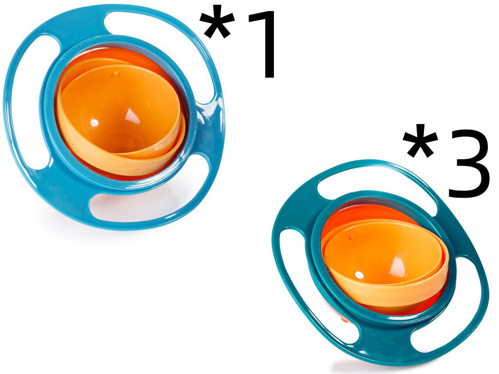 360 Rotate Universal Spill-proof Bowl Dishes | 3PCS Set