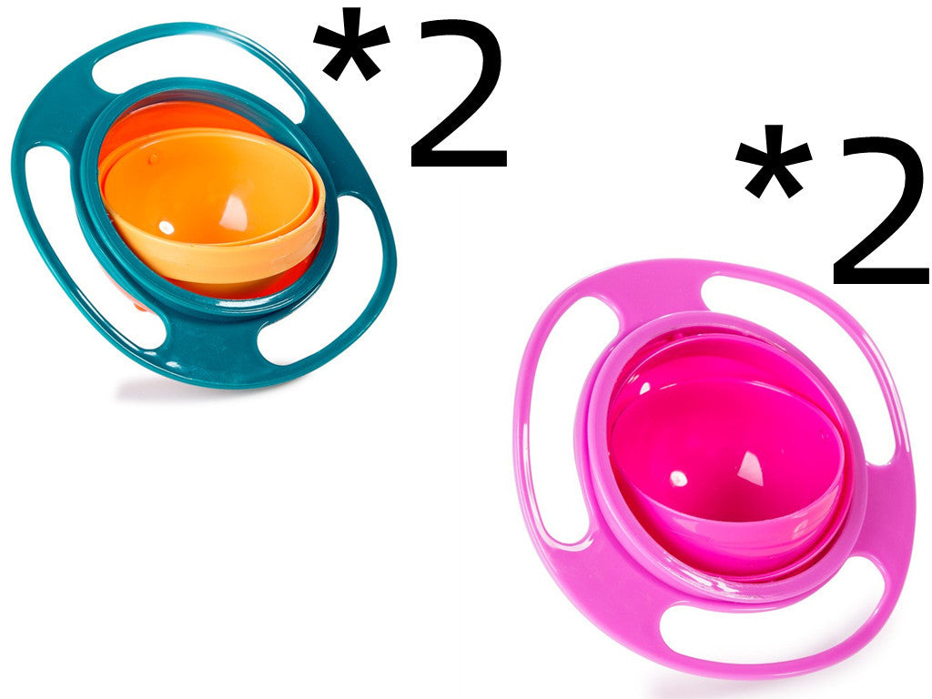 360 Rotate Universal Spill-proof Bowl Dishes | 3PCS Set