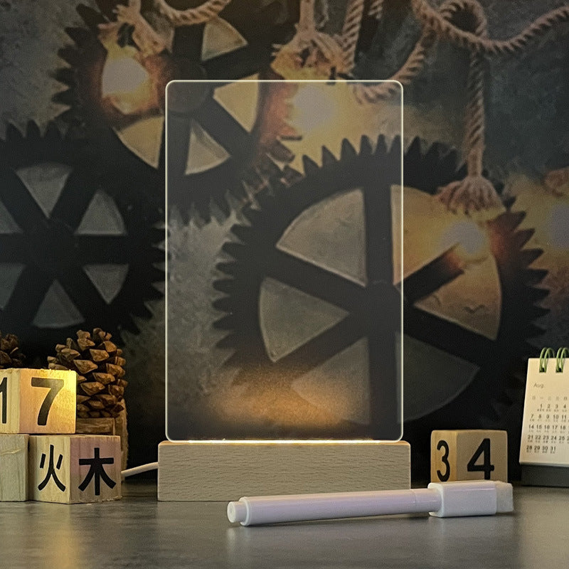 Creative LED Night Light with Message Board