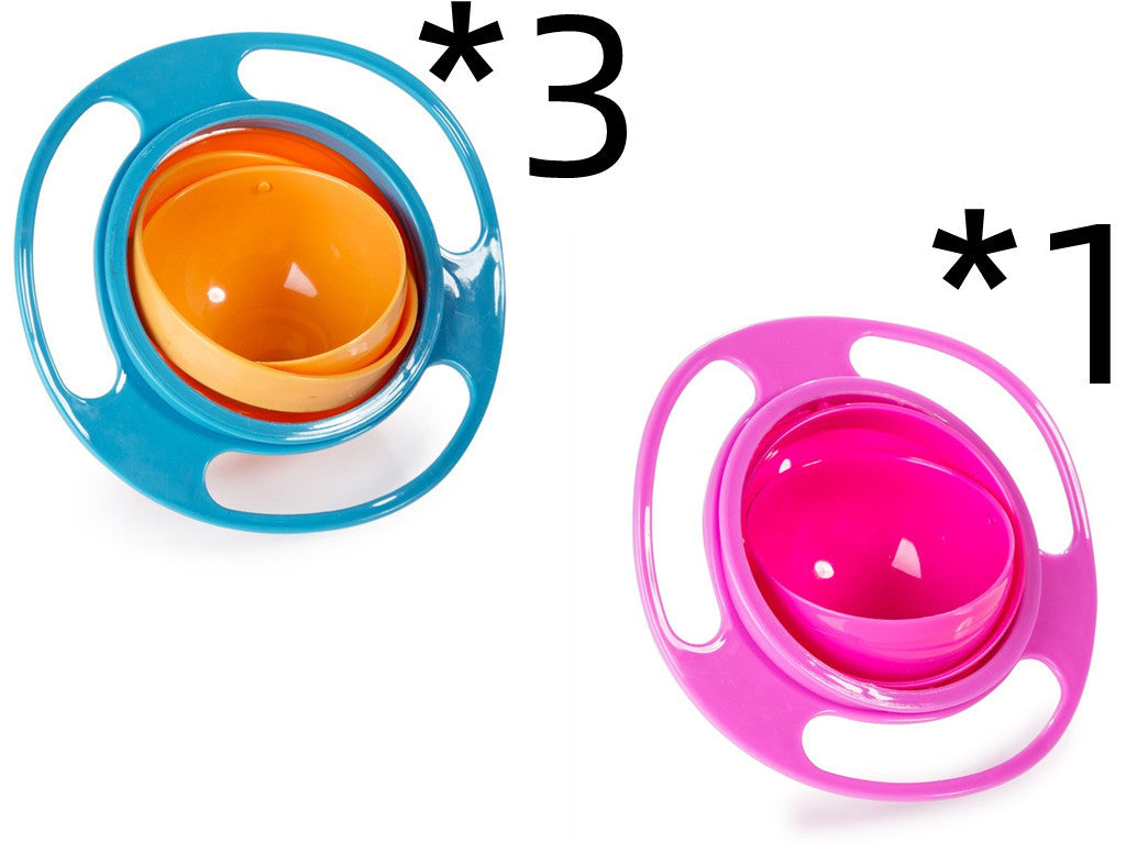 360 Rotate Universal Spill-proof Bowl Dishes | 3PCS Set