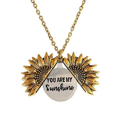 Amazing Sunflower Necklace Gift