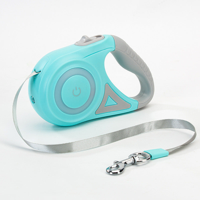 Retractable Dog Leash and Collar with Spotlight