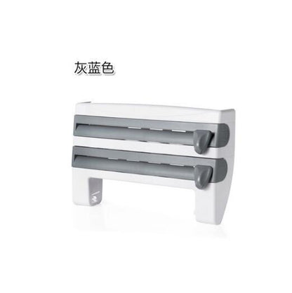 Multi-Function 4-in-1 Kitchen Roll & Wrap Dispenser Organizer