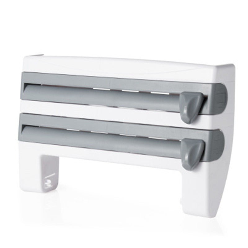 Multi-Function 4-in-1 Kitchen Roll & Wrap Dispenser Organizer