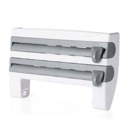 Multi-Function 4-in-1 Kitchen Roll & Wrap Dispenser Organizer