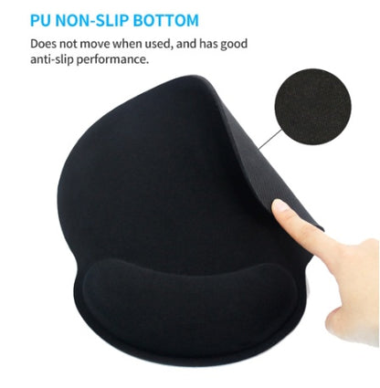 Wrist Rest Mouse Pad with Gel - Anti-Slip Comfort