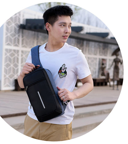 Anti-Theft USB Charging Chest Bag – Secure, Convenient, and Stylish Travel Companion