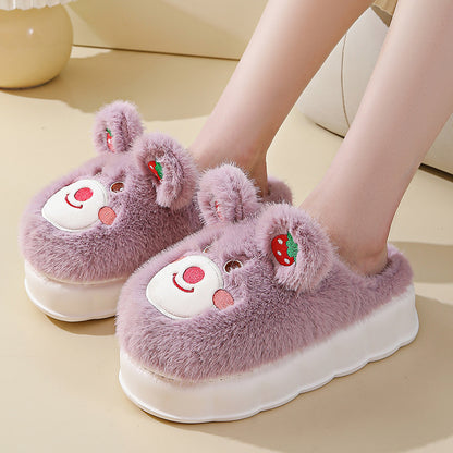 Cute Bear Fluffy Slippers