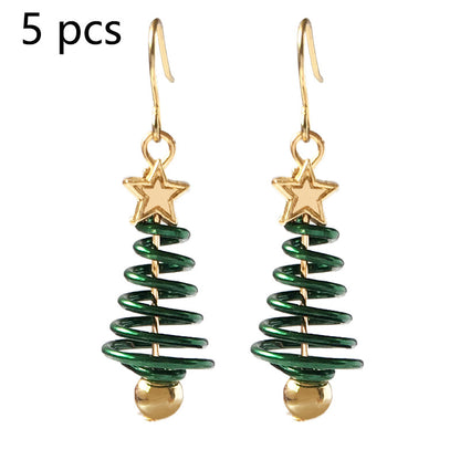 Christmas Tree Earrings Set