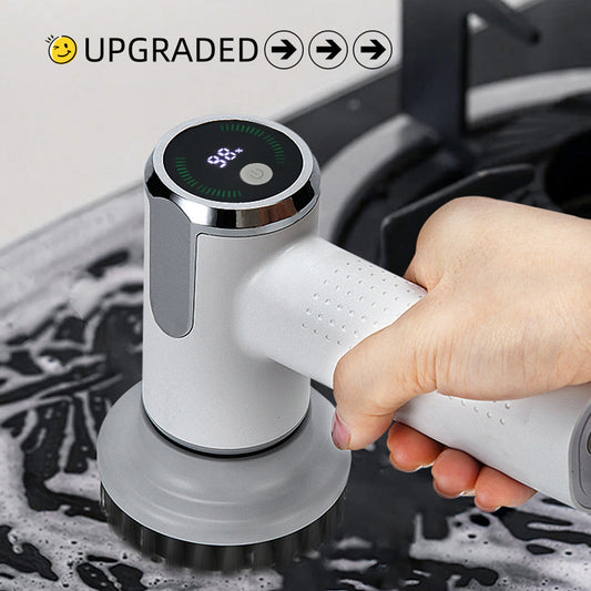 Smart Display Electric Cleaning Brush Kitchen Sink Waterproof Pot Brush Cleaning Tool