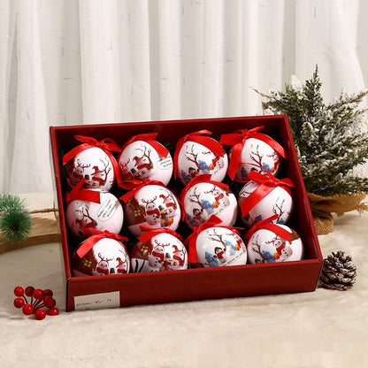 Exquisite Printed Christmas Tree Ornaments