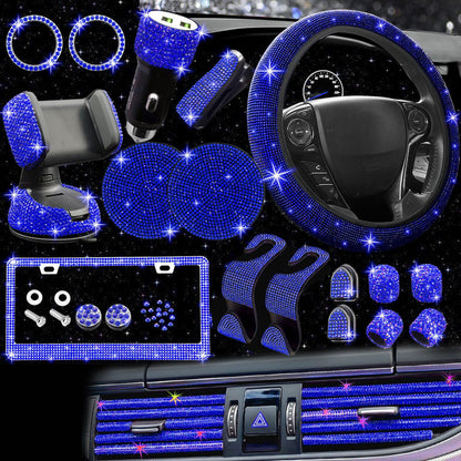 Luxury Car Non-Slip Elastic Steering Wheel Decoration Kit