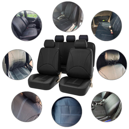 PU Leather Car Seat Cover – Universal Splicing Design for Comfort & Protection