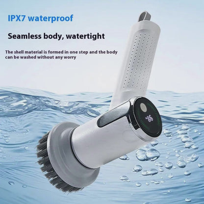 Smart Display Electric Cleaning Brush Kitchen Sink Waterproof Pot Brush Cleaning Tool