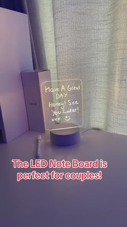 Creative LED Night Light with Message Board